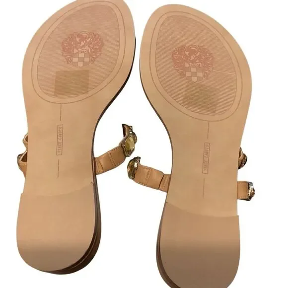 New Vince camuto asymmetrical toe ring leather sandals 7.5W - Picture 5 of 13